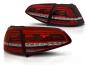 Preview: LED Rückleuchten für VW Golf 7 (VII) Limo 12-17 Rot/Chrom dynamischer Blinker